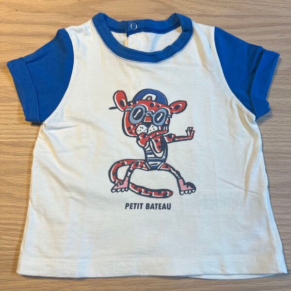 プチバトー 半袖 Tシャツ 12m 74cm 男の子