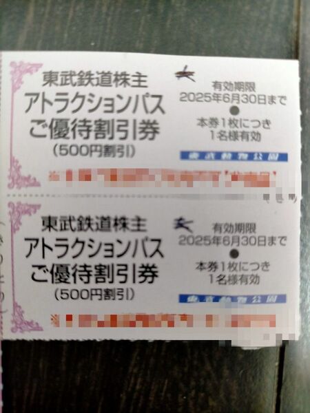 東武動物公園 アトラクションパス ご優待 割引券 2枚