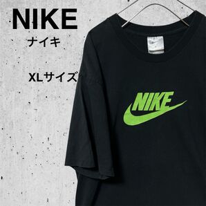 NIKE ナイキ デカロゴ スウッシュ オーバーサイズ 黒 XLサイズ