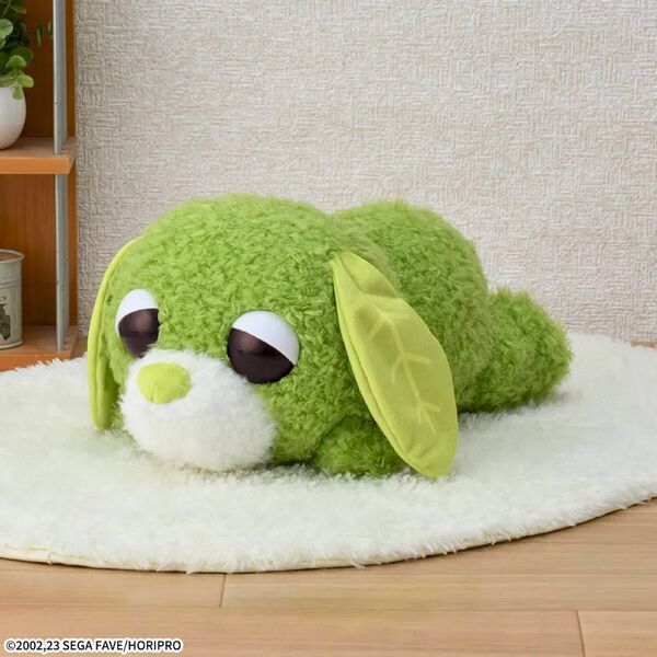 【新品未使用】お茶犬 寝そべりLぬいぐるみ リョク