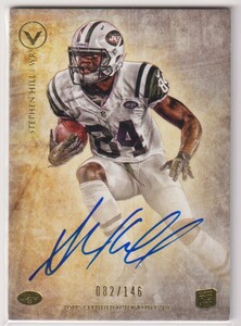 NFL STEPHEN HILL AUTO 2012 TOPPS VALOR Autograph FOOTBALL ROOKIE CARD /146 枚限定 スティーブン・ヒル 直書き 直筆 サイン WRジェッツ