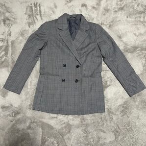 テーラードダブルブレストジャケット チェック
