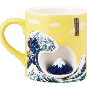 葛飾北斎 富獄三十六景 荒波 マグカップ 浮世絵 未使用