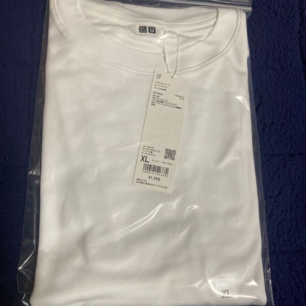 ユニクロ エアリズムコットンオーバーサイズtシャツ ホワイト XL