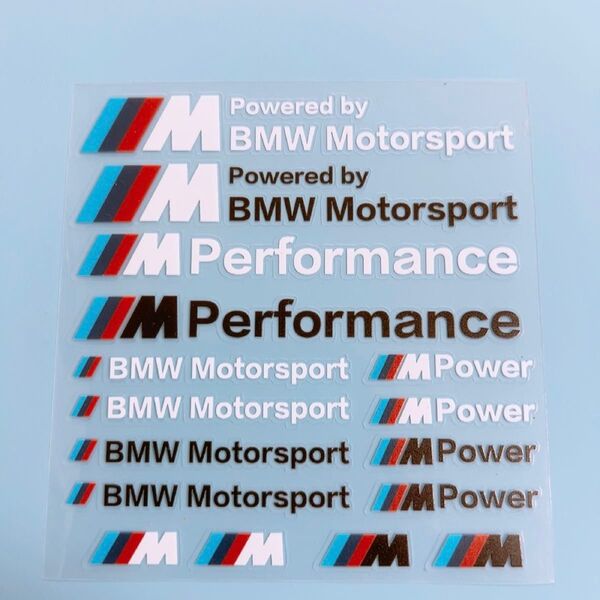 BMW Mステッカー performance パフォーマンスステッカー エンブレム シール