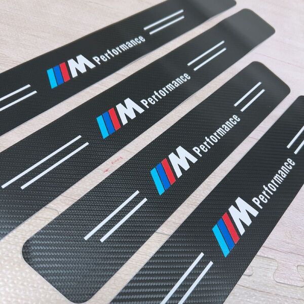BMW M ドアステップガード スカッフプレート プロテクター 4枚セット 極厚高品質 数限定