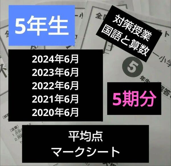 全国統一小学生テスト5期分