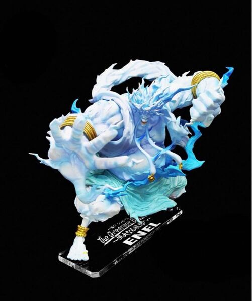 【専用アクリル台座】ワンピース 一番くじ ラストワン賞 MASTERLISE V雷神 エネル