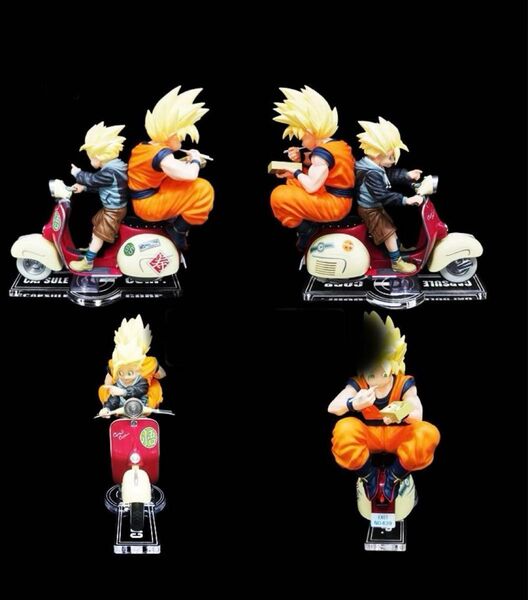 【専用アクリル台座】ドラゴンボールZ スーパーサイヤ人孫悟空 孫悟飯 フィギュアセット