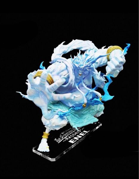 【専用アクリル台座】ワンピース 一番くじ ラストワン賞 MASTERLISE V雷神 エネル