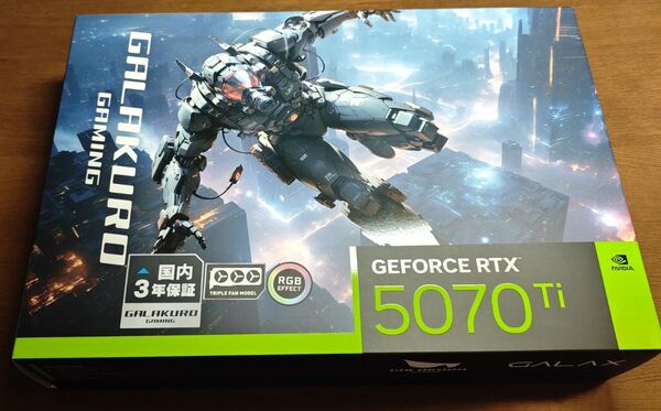 玄人志向 GALAKURO Geforce RTX 5070 Ti 16GB GG-RTX5070Ti-E16GB/OC/TP