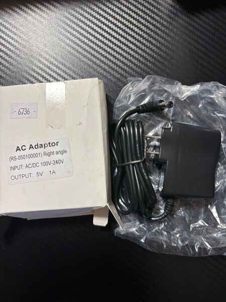 ACアダプター (RS-050100001) Right angle ACアダプター 1A