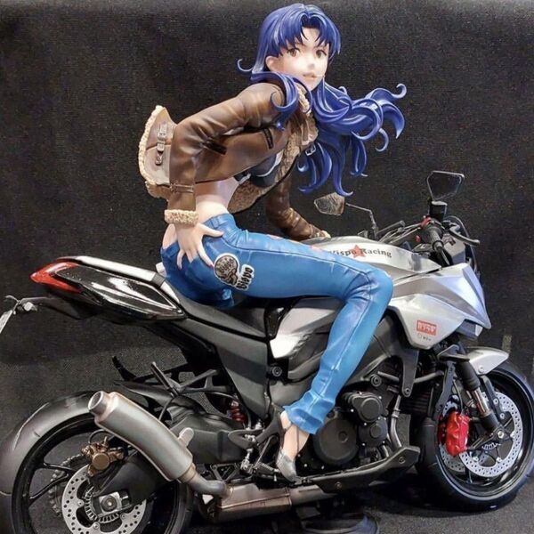 Vispo 葛城ミサトとバイク 新世紀エヴァンゲリオン ガレージキット フィギュア ガレージキット バイク ガレキ キット