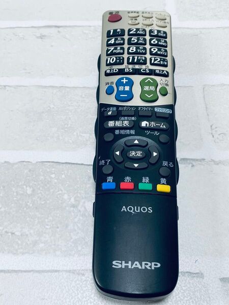 SHARP シャープ AQUOS テレビリモコン GA933WJSA (Tv3136)