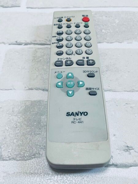 SANYO サンヨー テレビ リモコン RC-441 (Tv3244)