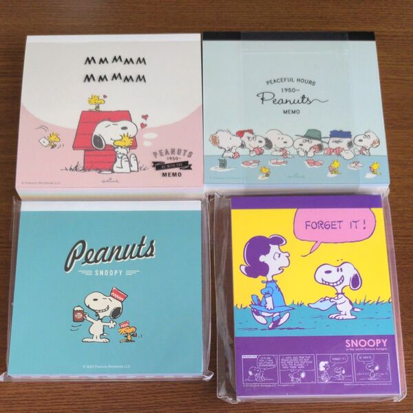【新品未使用】スヌーピー SNOOPY peanuts vintage スクエアメモ カラーペーパーメモ K