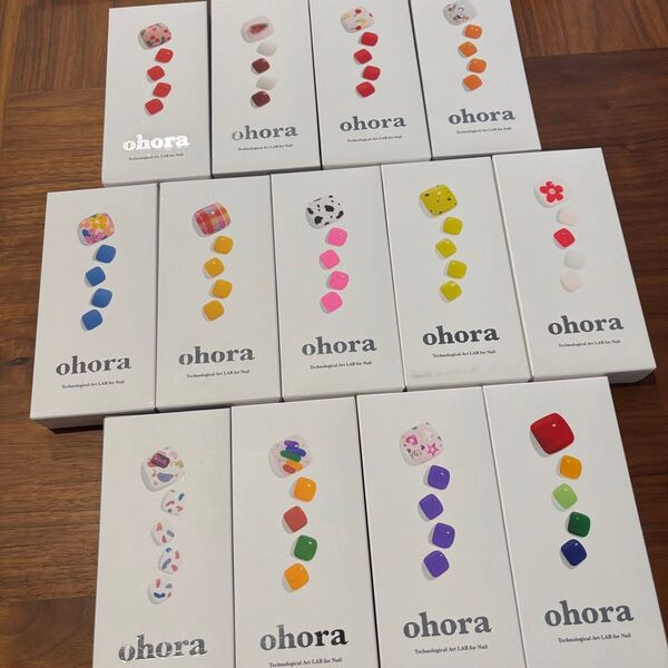 オホーラ ohora フットネイル セミキュアジェルネイル セルフ シール 足