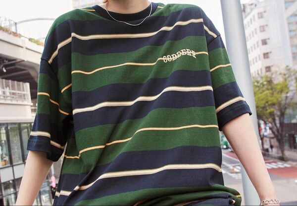 CODBERRY ボーダー柄Tシャツ
