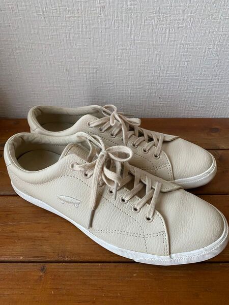 VANS ERA バンズ エラ スニーカー ベージュ 25cm レザー 中古