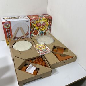 【送料無料】 Nintendo Wii 太鼓の達人 コントローラー NC-110 太鼓の達人Wii超ごうか版 ソフト付き 2点まとめて AAL0402大7984/0503
