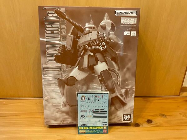 【未組立・未使用】MG 1/100 ザク・キャノン(ユニコーンカラーVer.)+ガンダムデカール