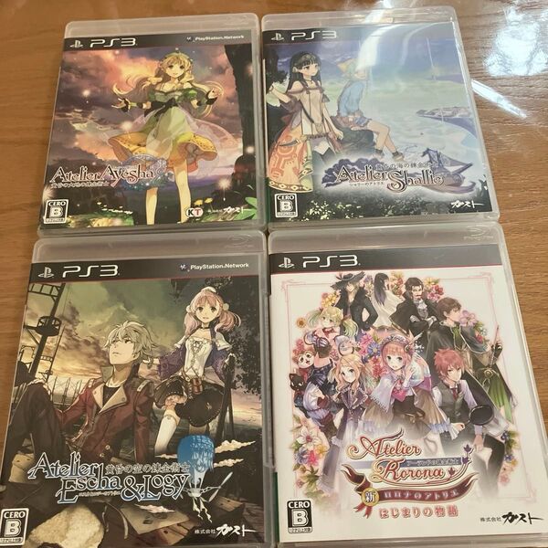 ps3アトリエ 新ロロナ エスカ&ロジー アーシャ シャリー 4本セット