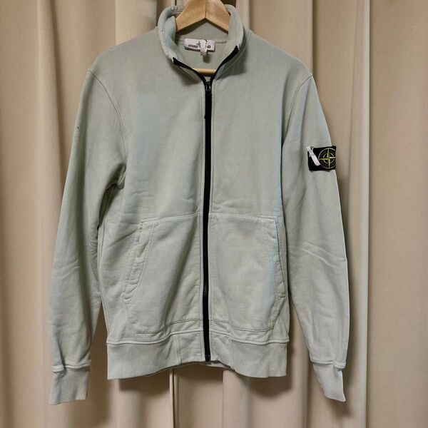 ストーンアイランド Mサイズ ジップアップ スウェット ファスナー STONE ISLAND グレー ブルゾン トレーナー