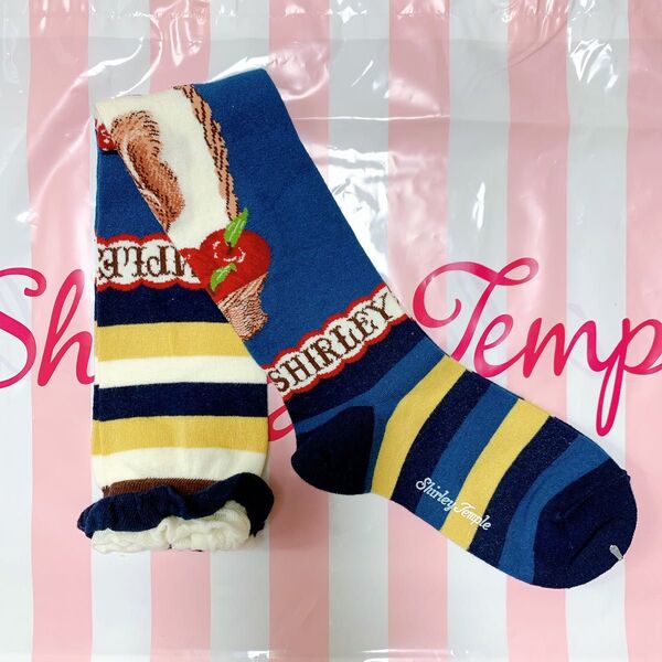 未使用 shirley temple シャーリーテンプル ニーハイソックス 靴下 19-21cm