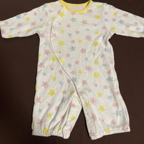 ベビー服 ロンパース カバーオール 星柄 70サイズ