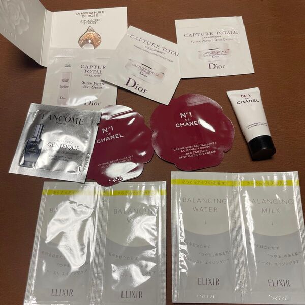 Dior CHANEL LANCOME ELIXIR 化粧品サンプルセット まとめ売り