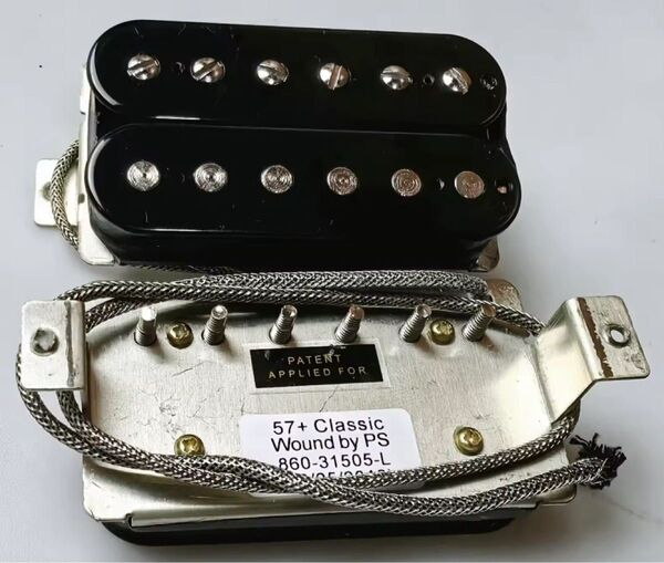 Gibson 57 Classic+ クローン セット ブラック 黒 ピックアップ 輸入品 ギブソン ハムバッカー クラシック
