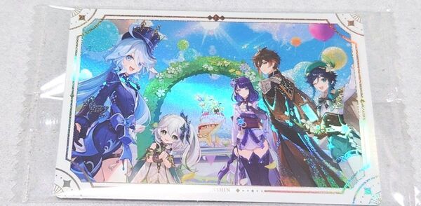 未開封 原神 シールウエハース (フリーナ&ナヒーダ&雷電将軍&鍾離&ウェンティ)