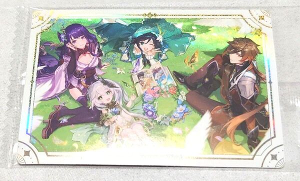 未開封 原神 シールウエハース (鍾離、ナヒーダ、雷電、ウェンティ)