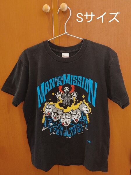 MAN WITH A MISSION マンウィズ ハカセT 【Sサイズ 】/ バンドTシャツ / 古着 / ブラック