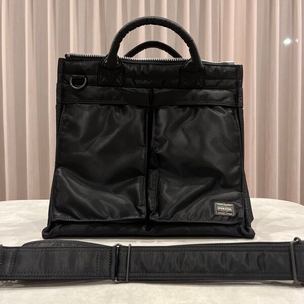 試着のみ 吉田かばん PORTER TANKER SQUARE TOTE BAG(L)