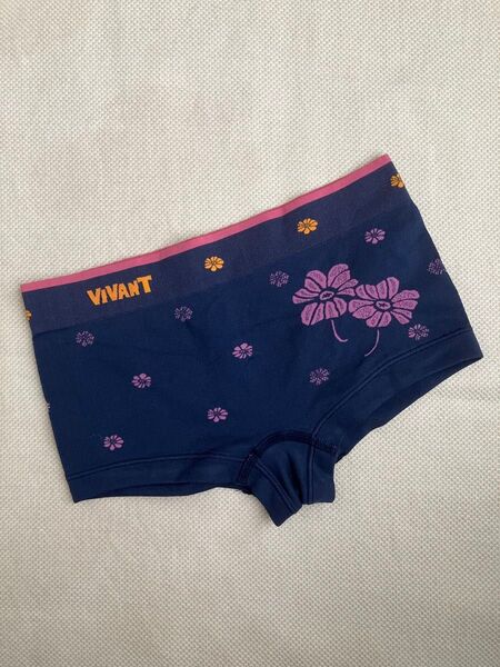 VIVANT 成型ショーツ ボクサーパンツ M 花柄 ネイビー