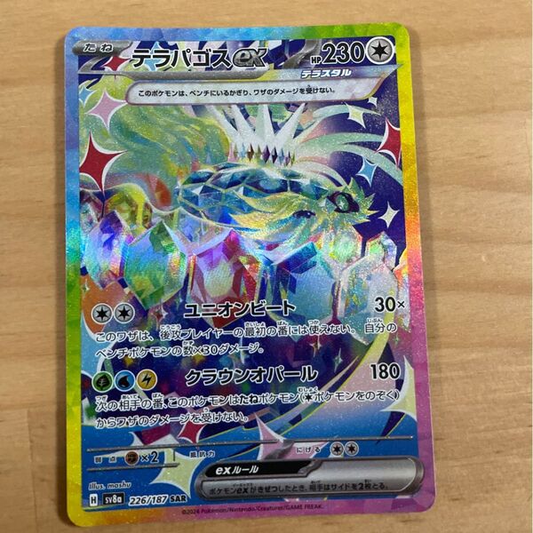 ポケモンカード テラスタルフェスex SAR テラパゴスex SV8a ポケカ