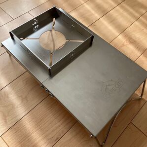 遮熱テーブル 遮熱板 シングルバーナー用 軽量 折り畳み テーブル アウトドア キャンプ 耐熱