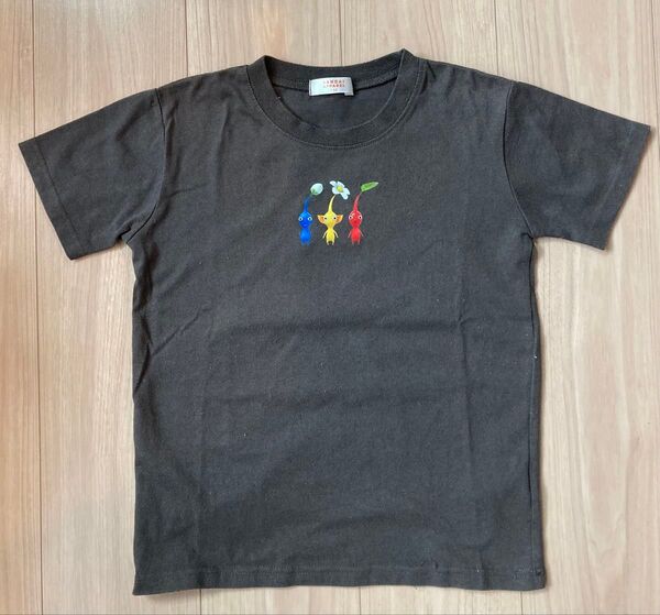 しまむら ピクミン Tシャツ 130cm チャコール