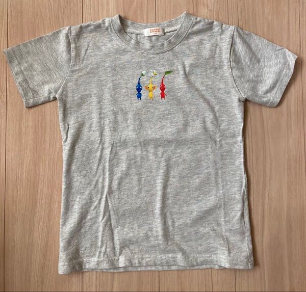ピクミン Tシャツ 130cm ライトグレー