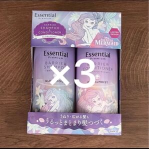 エッセンシャル プレミアム うるおいバリアシャンプー&コンディショナー グロウ&モイスト アリエルデザイン