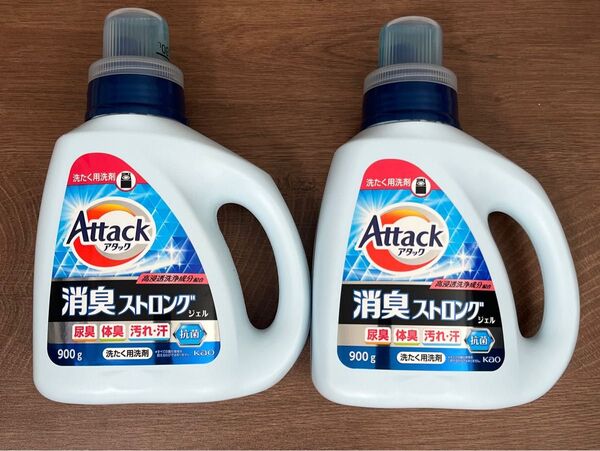 花王 アタック消臭ストロングジェル 洗たく用洗剤 液体 フレッシュハーブの香り 本体900g