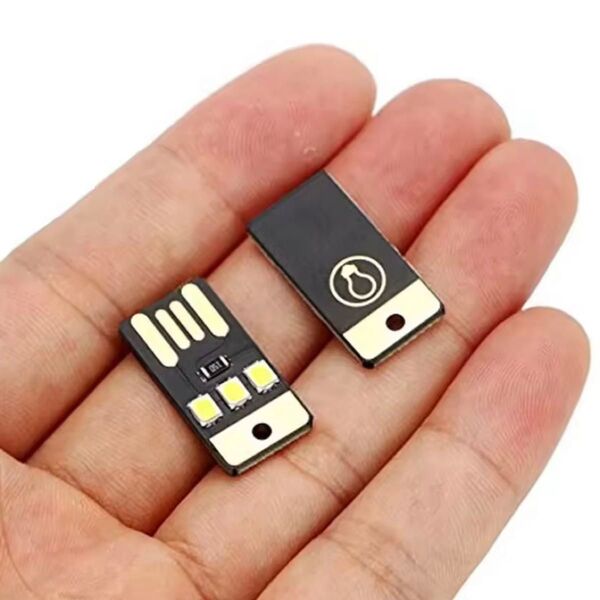 USB LED ミニライト 2個セット LED ライト ランプ 白色