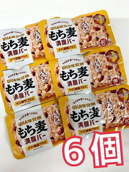 UHA味覚糖 もち麦満足バー 6袋入 16雑穀プラス ほんのり塩味