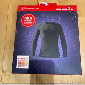 新品未使用 ユニクロ 超極暖 クルーネックT ヒートテック ウルトラウォームクルーネックT ブラック メンズXL
