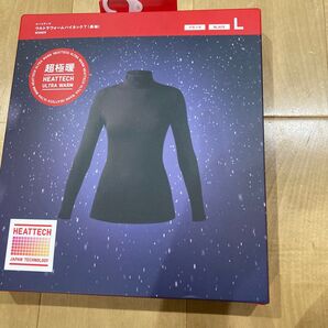 新品未使用 ユニクロ 超極暖 ブラック ヒートテック ウルトラウォーム タートルネック ハイネック レディース L