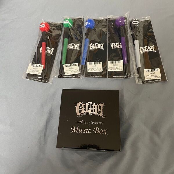 【新品未開封】GLAY 30th Anniversary GIGO限定 MUSIC BOX &ZURA ペン vol.2 全コンプ