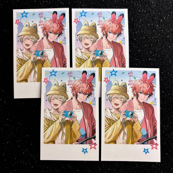 にじさんじ 赤城ウェン 緋八マナ おでかけOriens おでかけオリエンス ランダムチェキ風カード 4枚セット
