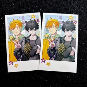にじさんじ 佐伯イッテツ 宇佐美リト おでかけOriens おでかけオリエンス ランダムチェキ風カード 2枚セット