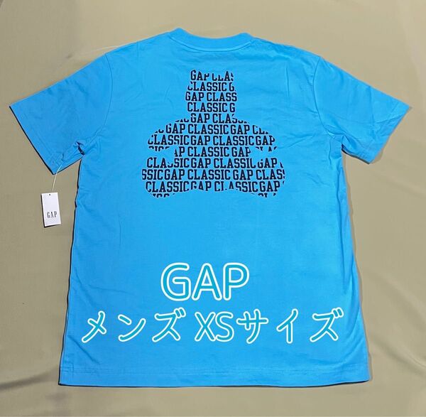 GAP ポケットグラフィックTシャツ メンズ XSサイズ 水色 ブラナンベア【新品・未使用】ユニセックス
